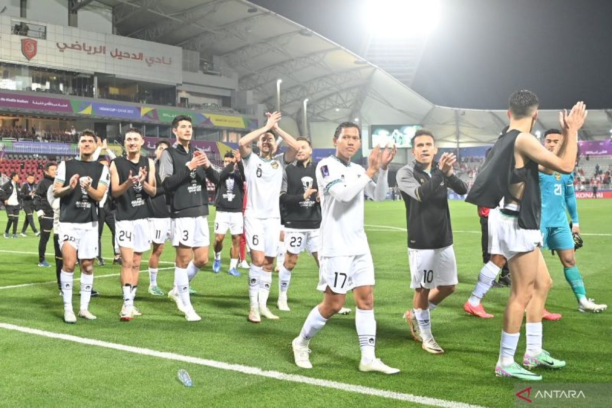 Timnas Indonesia pimpin klasemen peringkat tiga Piala Asia 2023