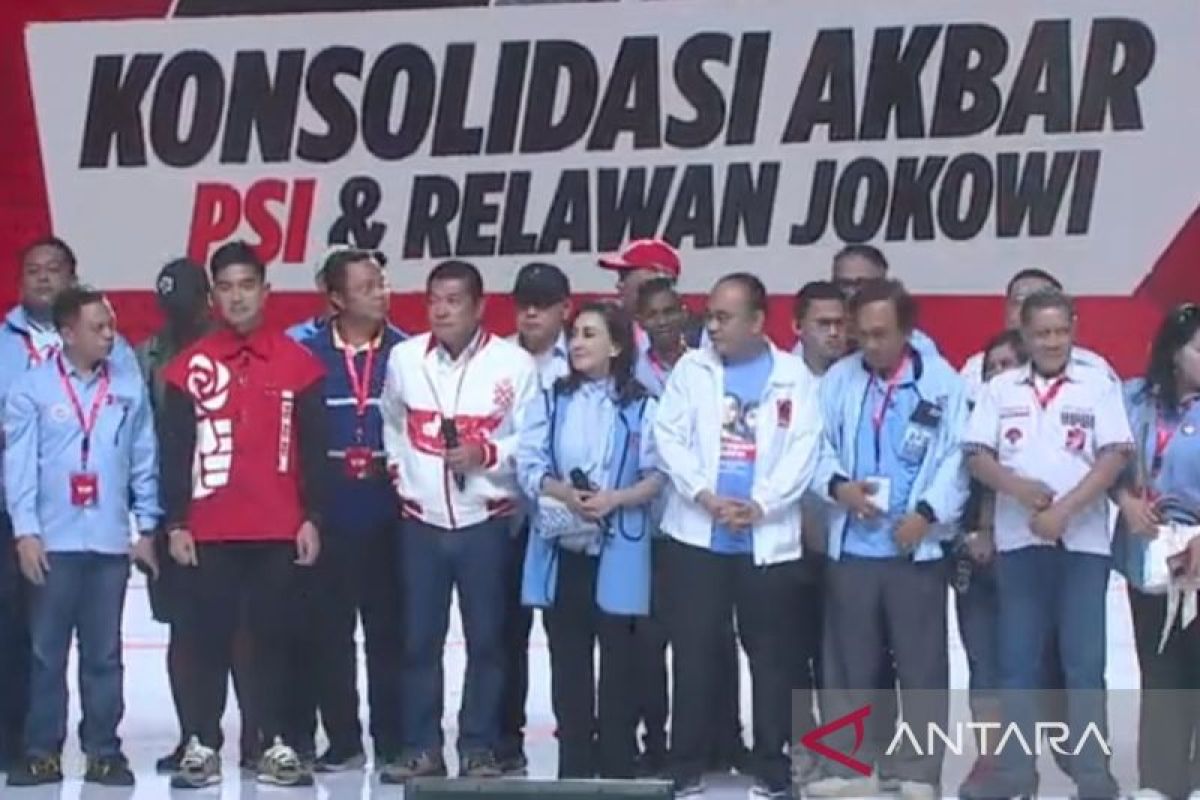 Relawan Jokowi deklarasikan dukungan ke PSI dan menangkan Prabowo-Gibran