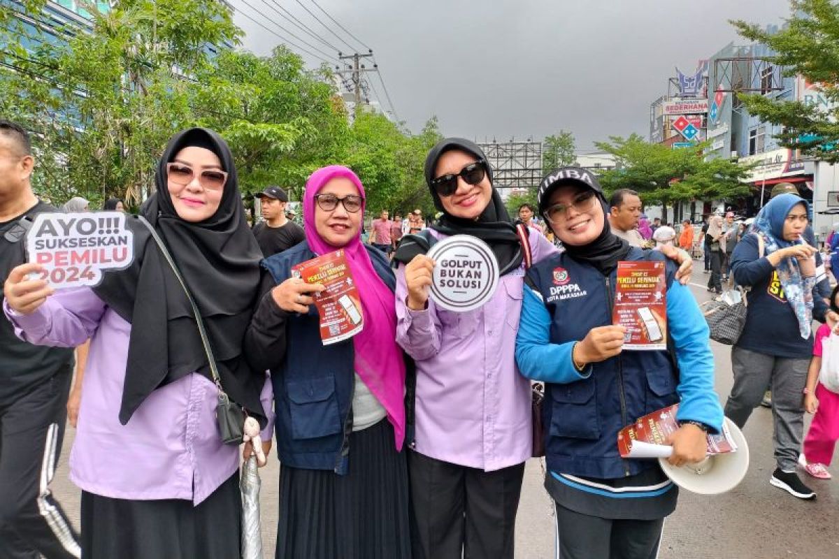 DP3A dan KPU Makassar ajak perempuan tak golput di Pemilu 2024