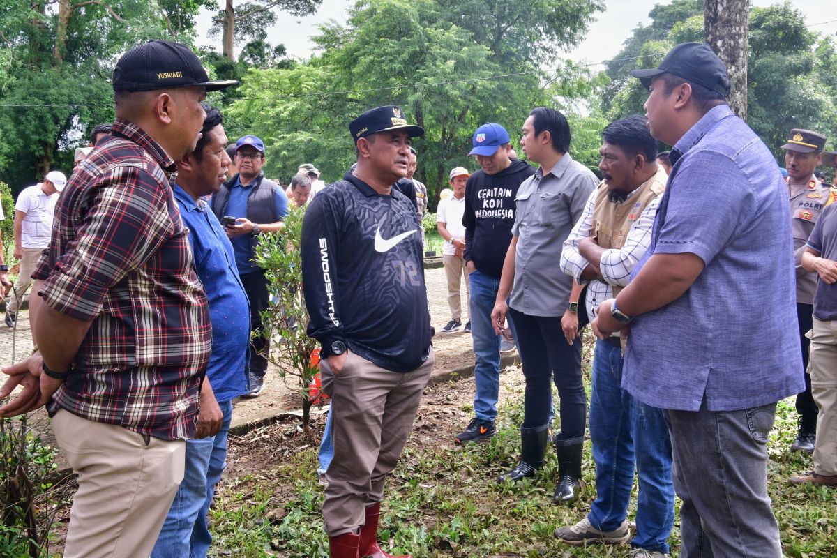 Pj Gubernur Sulsel dan mahasiswa Unsulbar tanam sukun di Maros