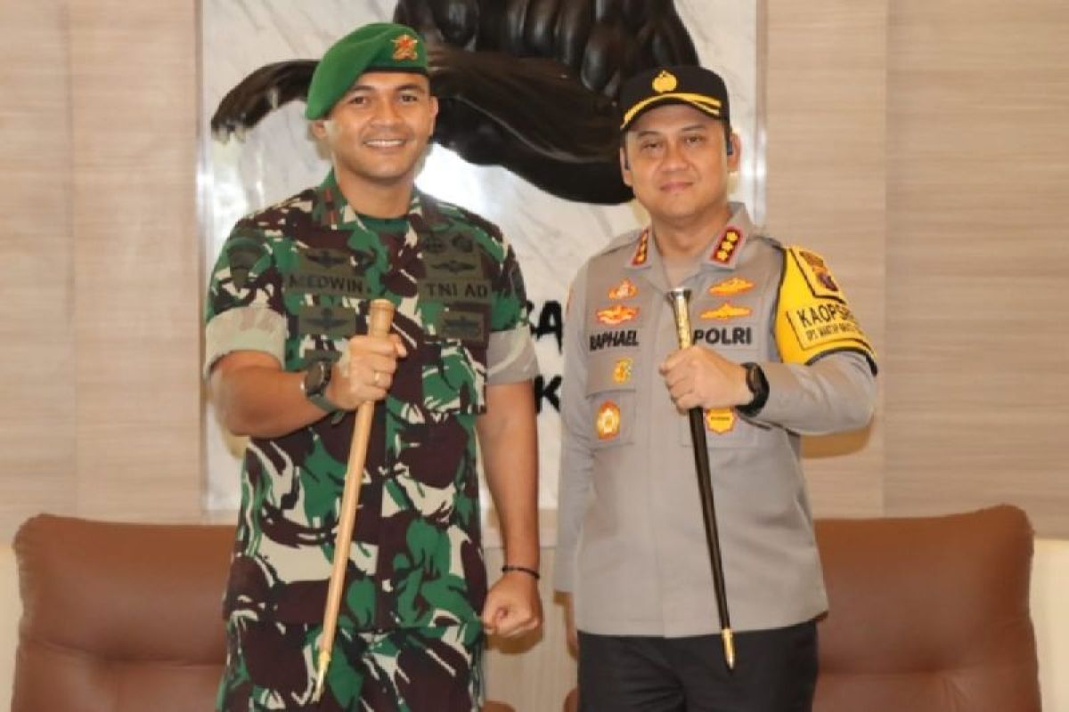 Kapolresta Deli Serdang anjangsana ke Markas Batalyon Infanteri 121/MK