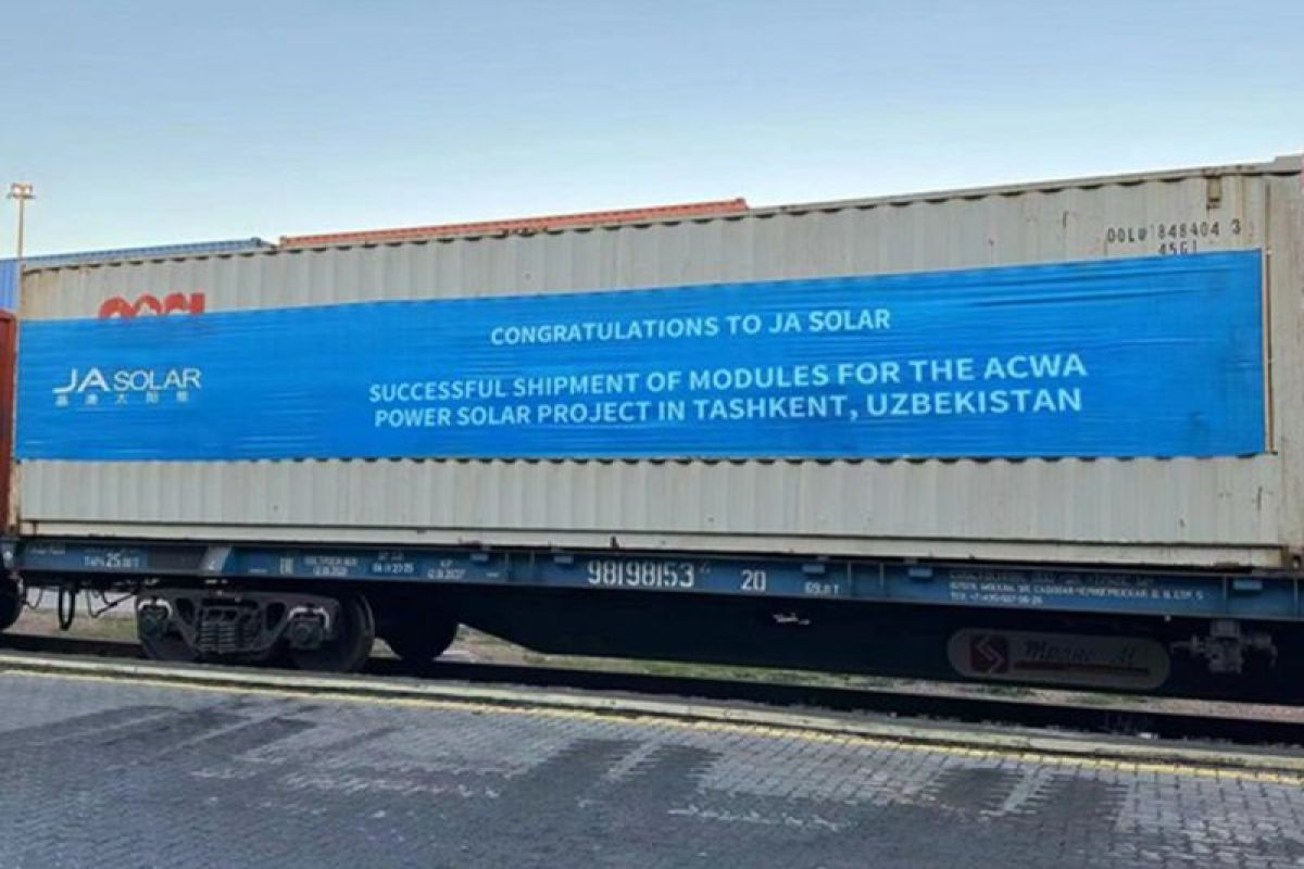 JA Solar Successfully Completes the Shipment of All n-type Modules for the ACWA Power Solar Project in Tashkent