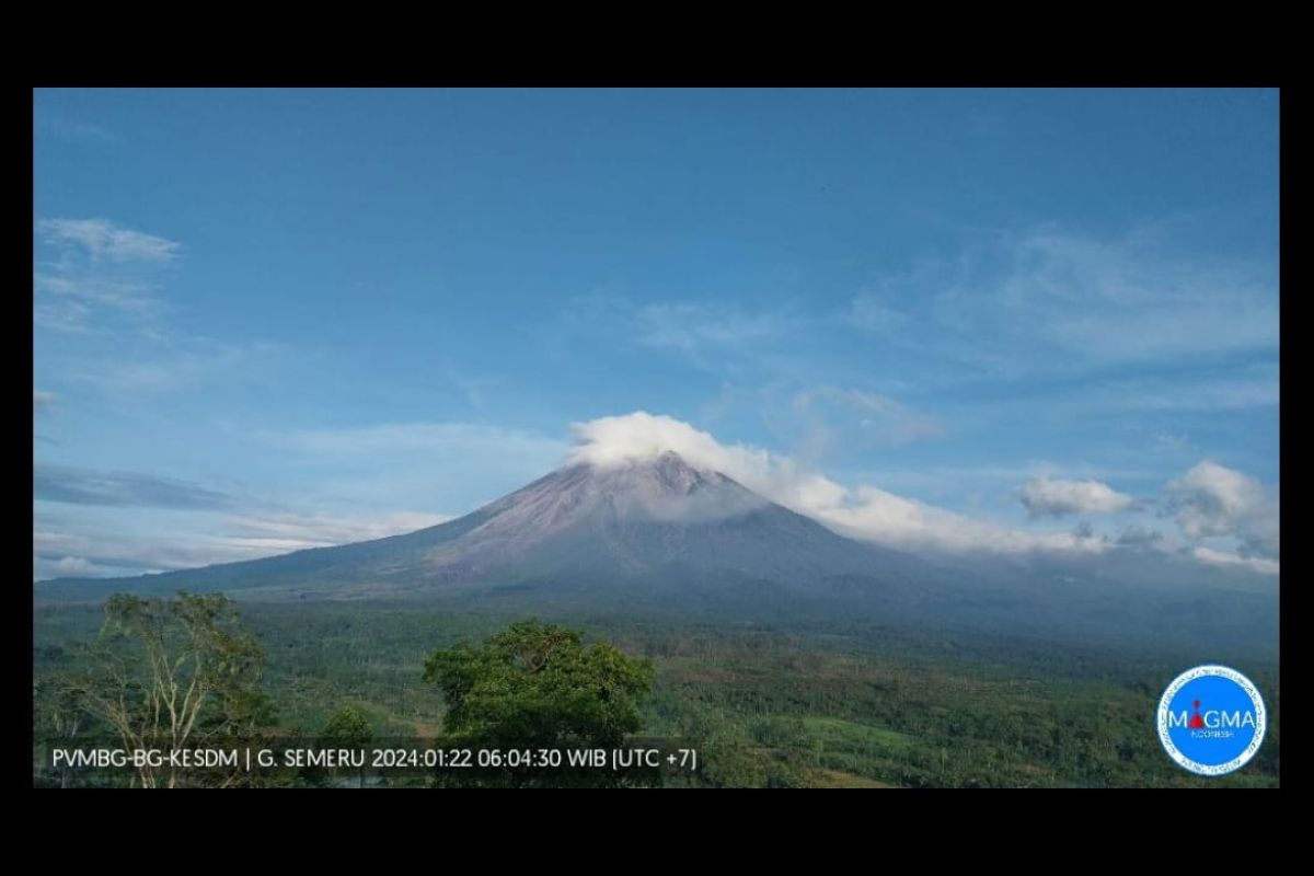 Letusan Gunung Semeru mengalami 19 kali gempa dan letusan