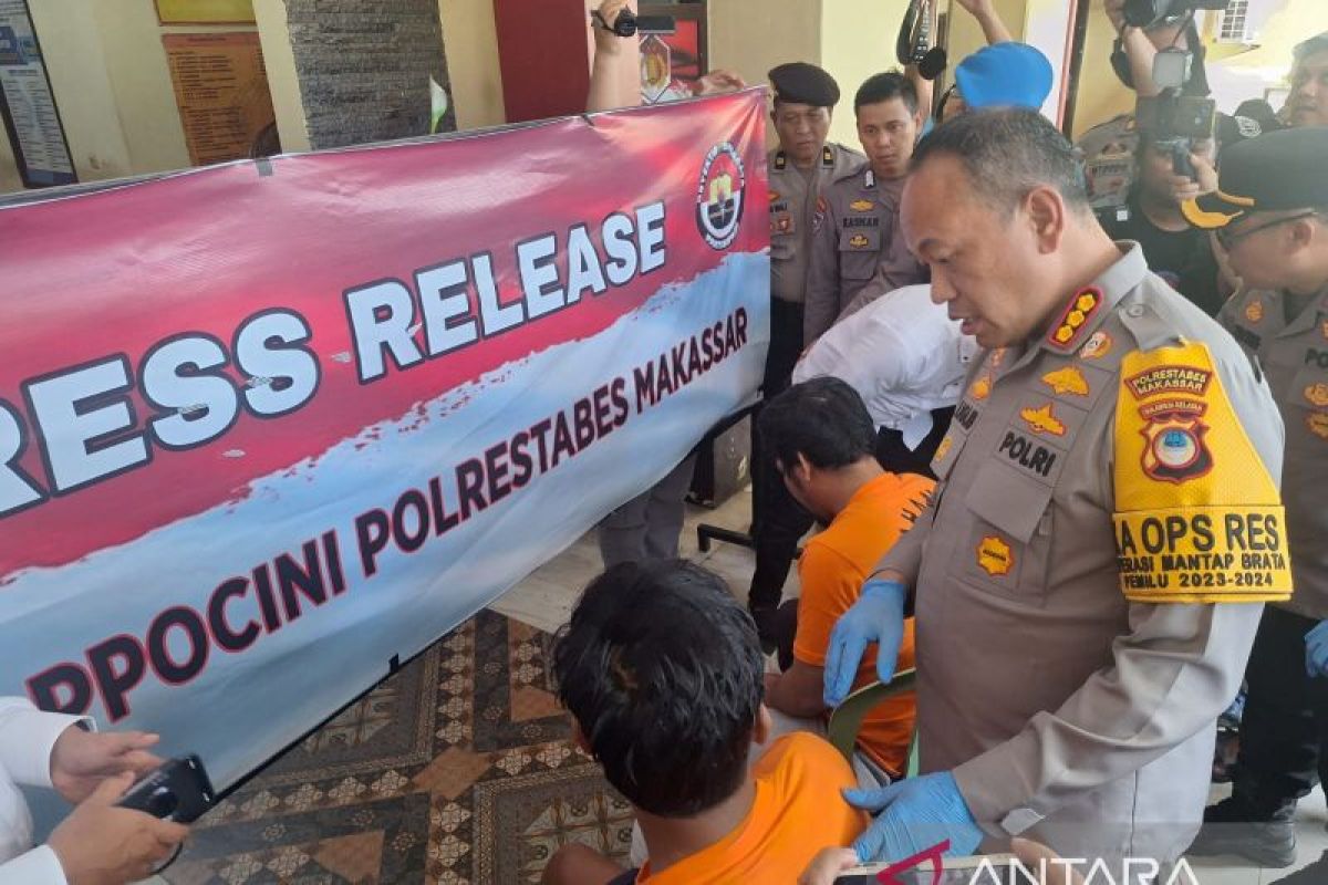 Polrestabes Makassar bekuk dua pelaku begal usai rampas tas isi berlian