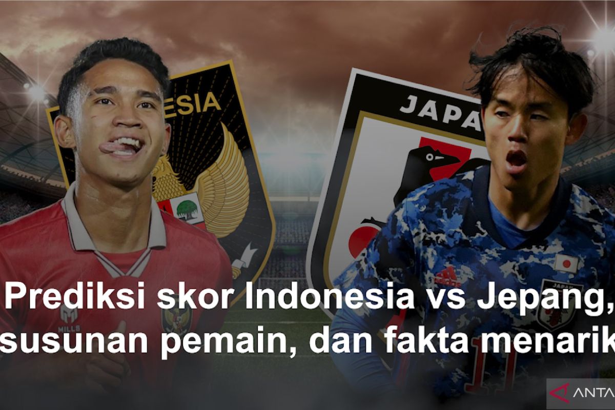 Prediksi skor Indonesia vs Jepang, susunan pemain, dan fakta menarik laga