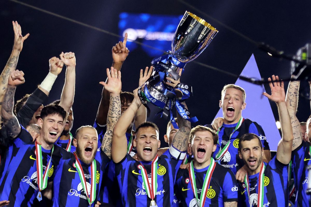 Inter Milan juara Piala Super Italia 2023 usai kalahkan Napoli dengan skor 1-0