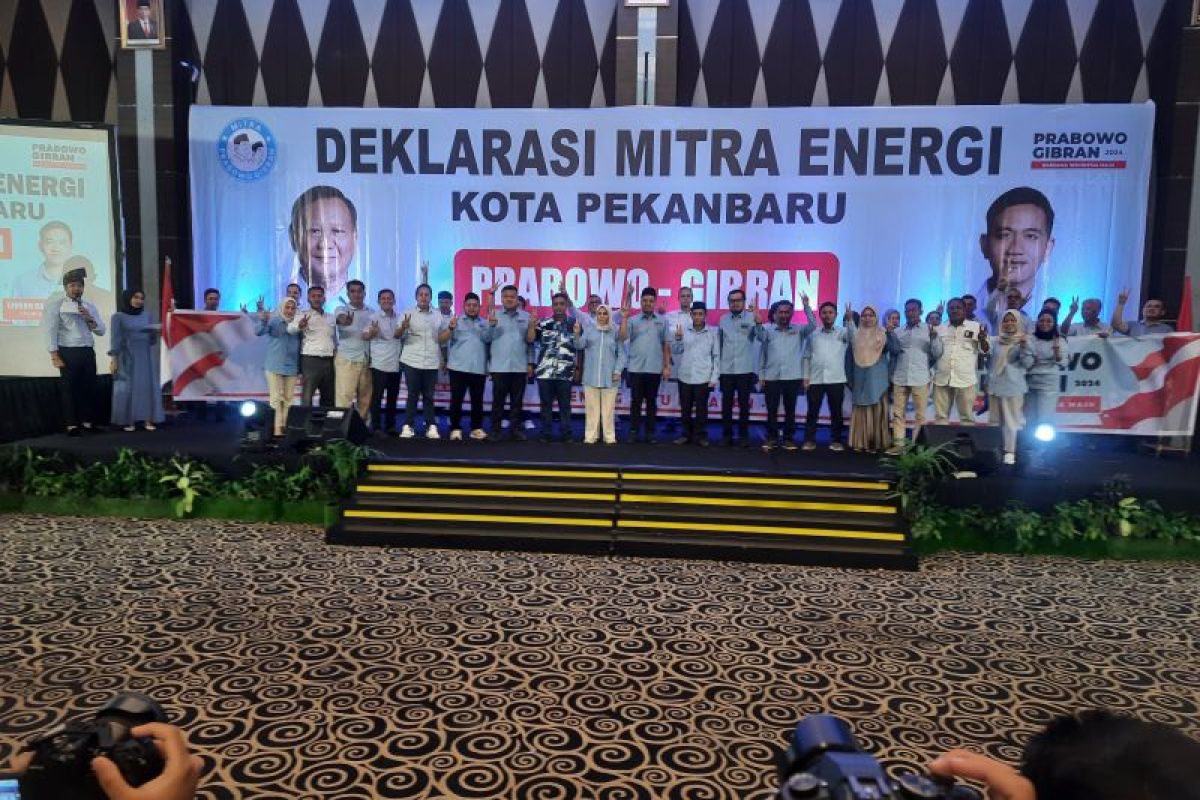 17 mitra energi di Kota Pekanbaru nyatakan dukung Prabowo-Gibran