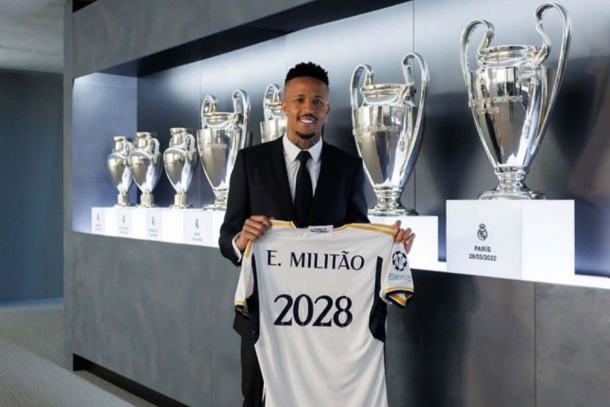 Kontrak Eder Militao di Real Madrid diperpanjang hingga 2028