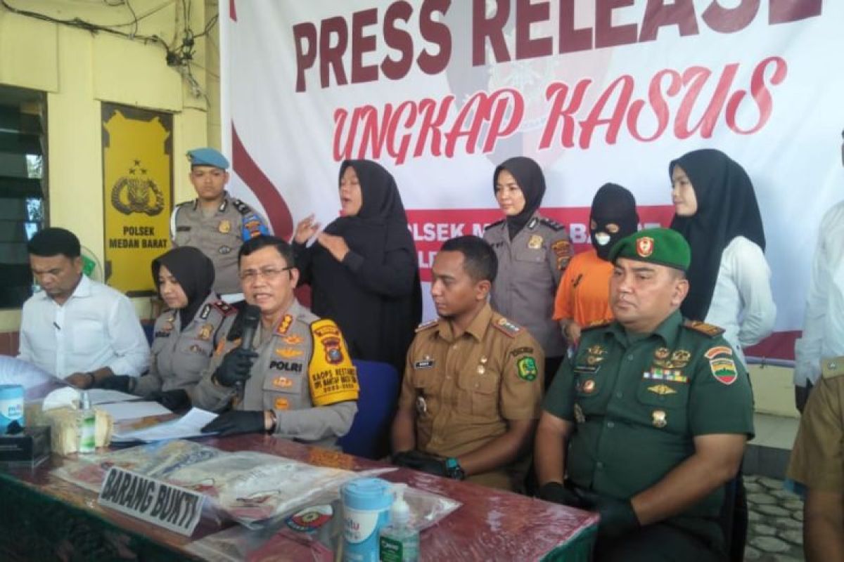 Polisi tangkap ibu terduga pembuang bayi di Kecamatan Medan Barat