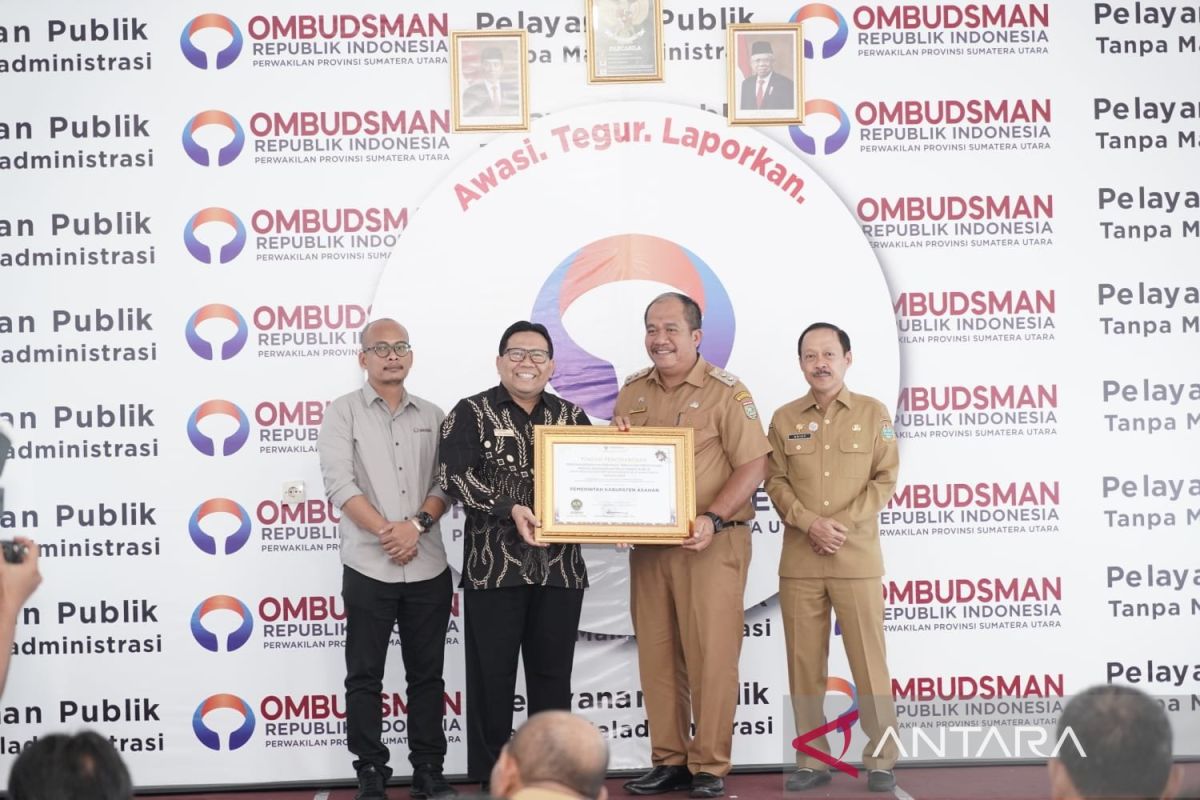 Pemkab Asahan raih predikat penilaian kepatuhan pelayanan publik dari Ombudsman