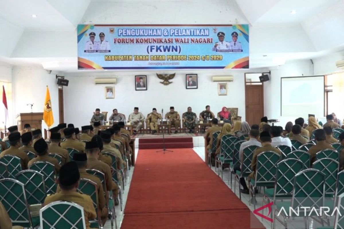 Forum komunikasi wali nagari Tanah Datar dikukuhkan