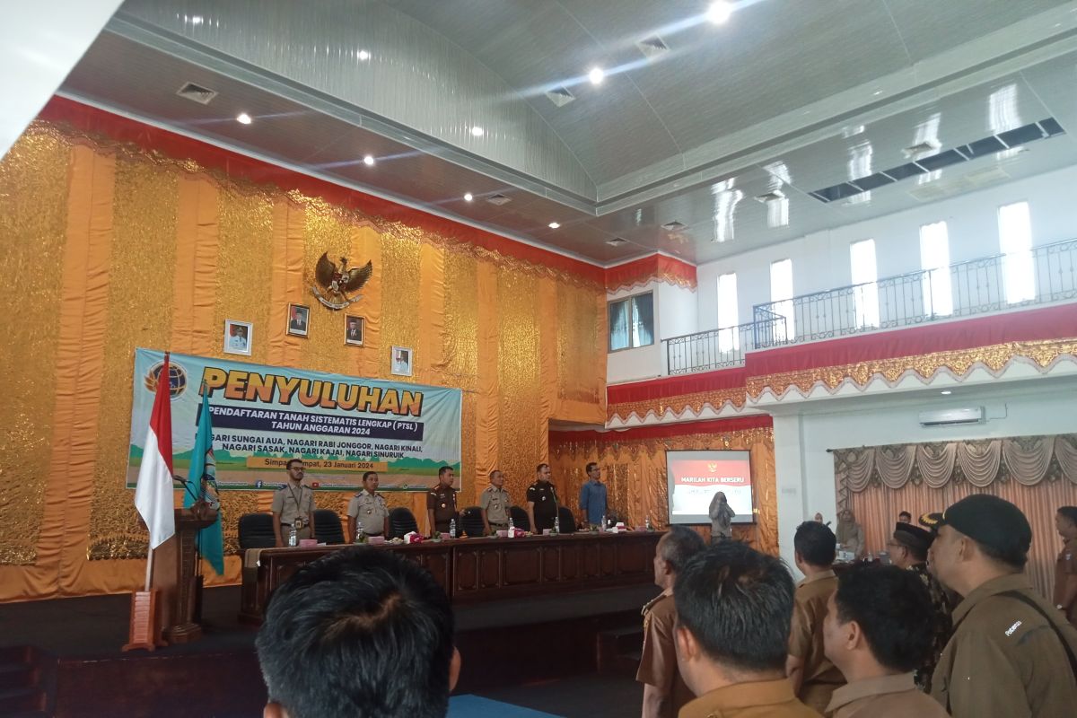 Adakan penyuluhan, BPN Pasaman Barat targetkan 25.000 peta bidang tanah dan 8.000 sertifikat pada program PTSL