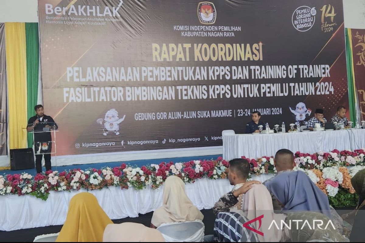 KIP Nagan Raya bimbing 716 PPK dan PPS sukseskan Pemilu 2024