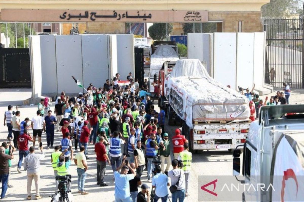 400 truk bantuan kemanusiaan masuk Jalur Gaza