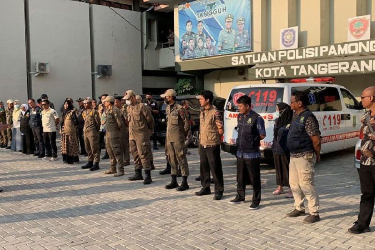 Satpol PP Kota Tangerang siapkan 10.350 petugas linmas bantu keamanan TPS