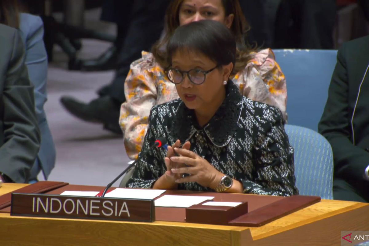 Retno Marsudi ingatkan mandat DK PBB untuk perdamaian Palestina