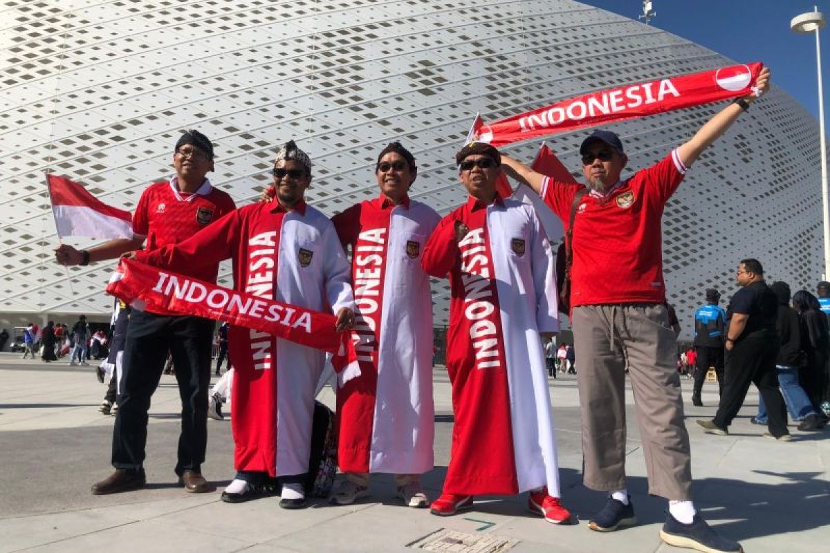 5.000 lebih suporter Indonesia dukung timnas hadapi Jepang