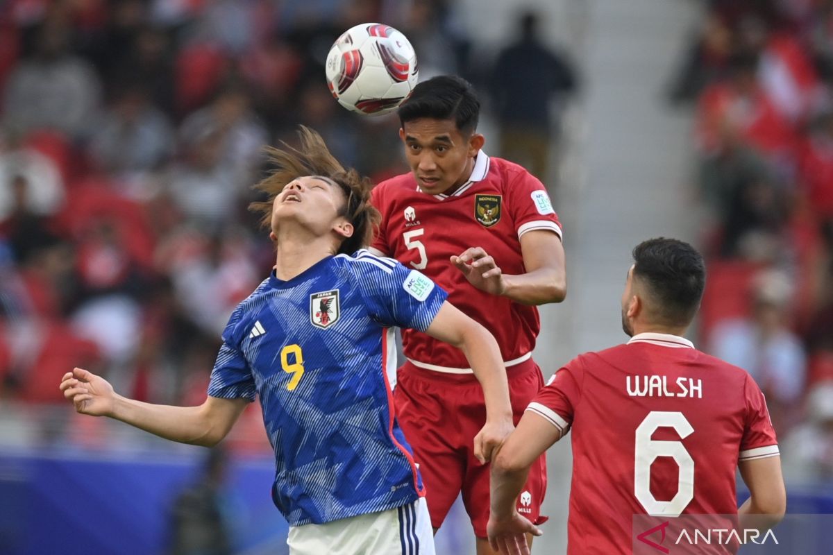 Indonesia tumbang dari Jepang pada laga penutup Grup D Piala Asia