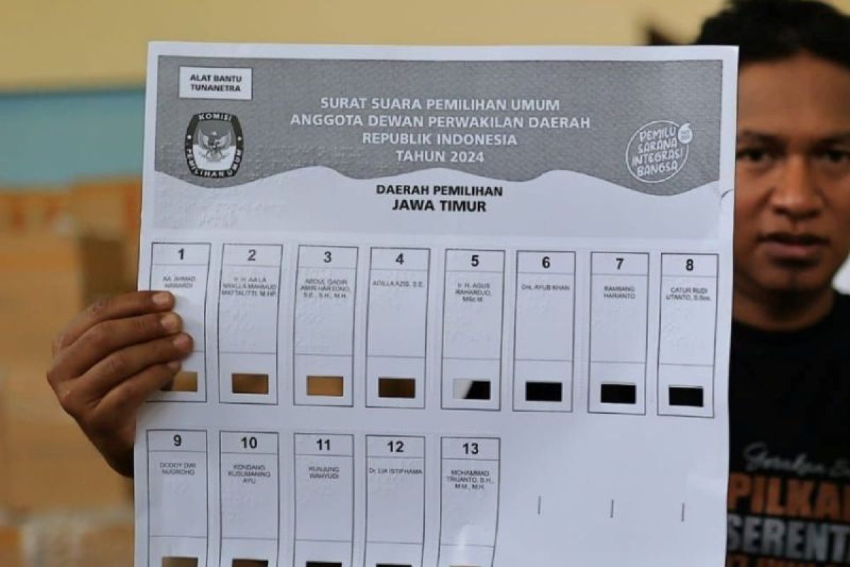 KPU Kota Madiun sediakan ratusan alat bantu tunanetra Pemilu 2024