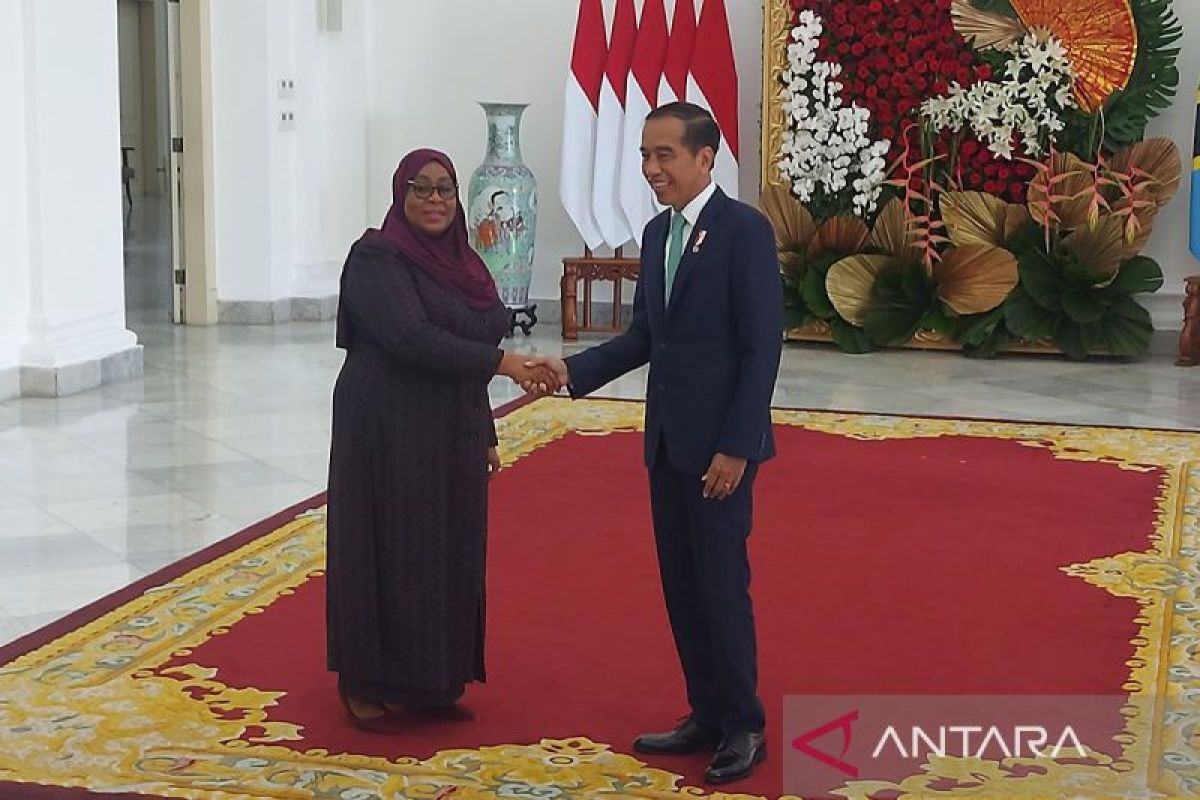 Presiden Jokowi terima kunjungan Presiden Tanzania di Istana Bogor
