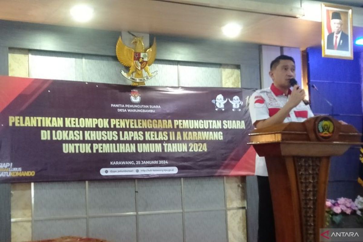 1.090 warga binaan Lapas Karawang terdaftar sebagai pemilih pada Pemilu 2024