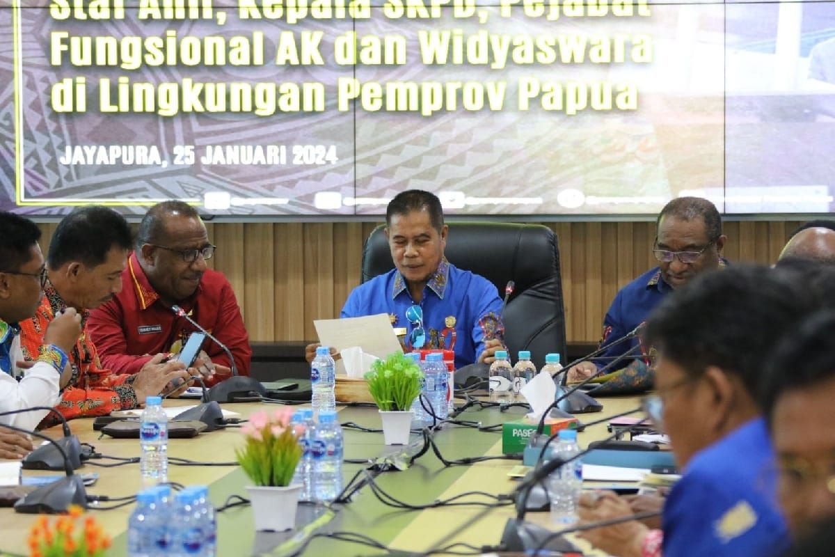 Penjabat Gubernur Papua minta 40 OPD fokus sukseskan PSN pada 2024
