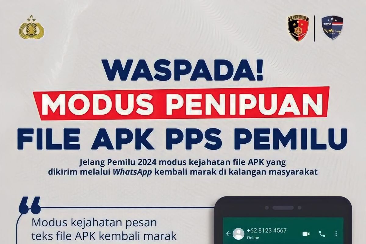 Polisi minta warga waspada penipuan pakai aplikasi PPS Pemilu 2024
