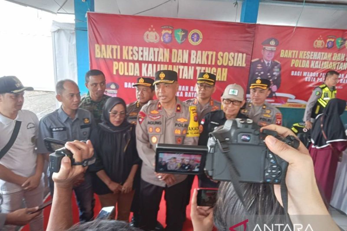 Polda Kalteng berikan layanan kesehatan gratis di Palangka Raya