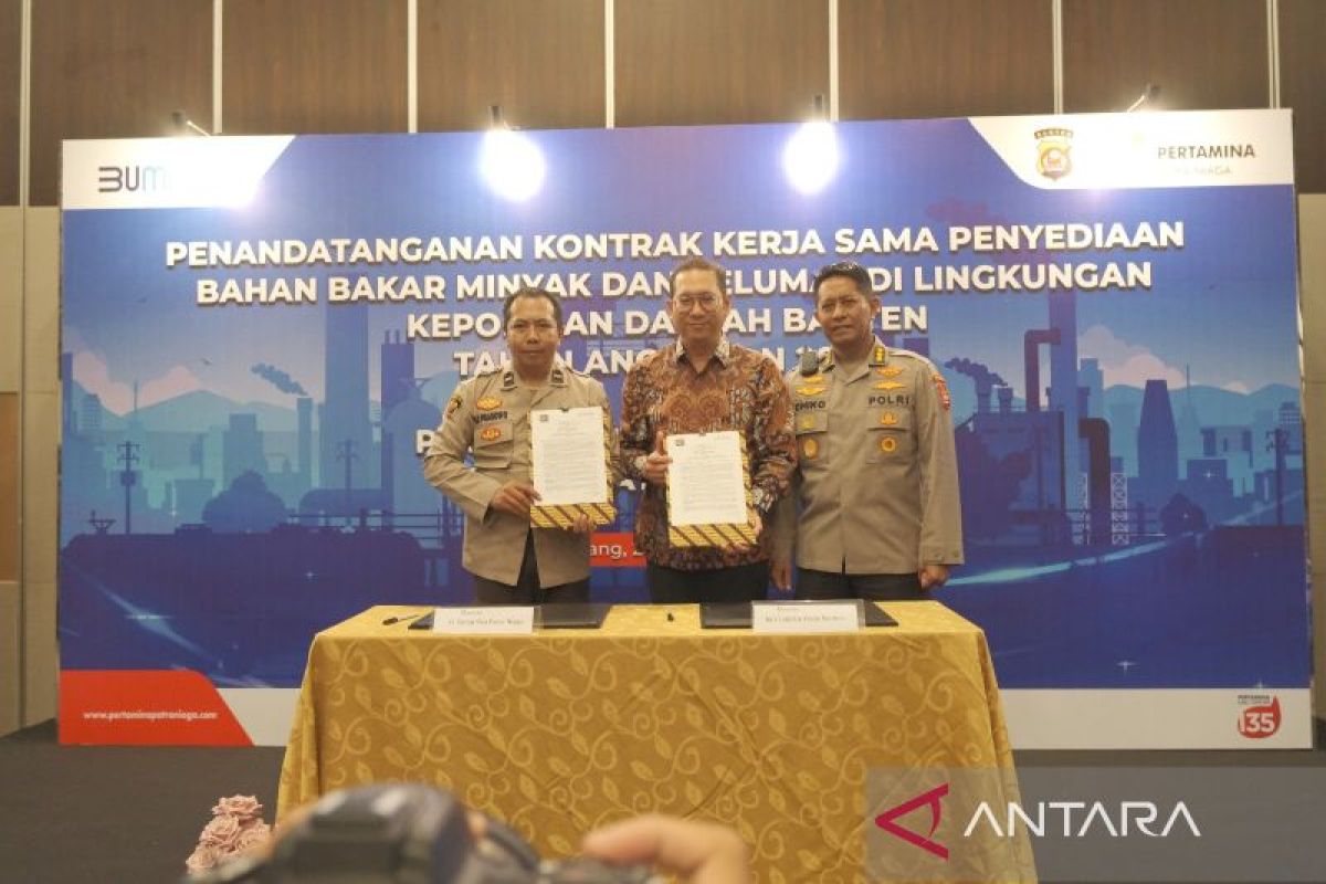 Perkuat sinergi, Pertamina pasok BBM dan pelumas Polda Banten