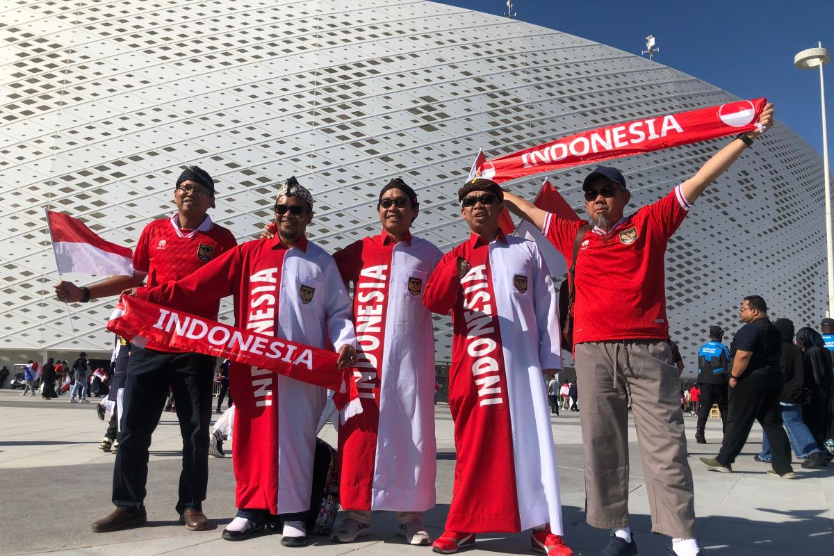 Meriahnya kultur sepak  bola diaspora Indonesia di Qatar