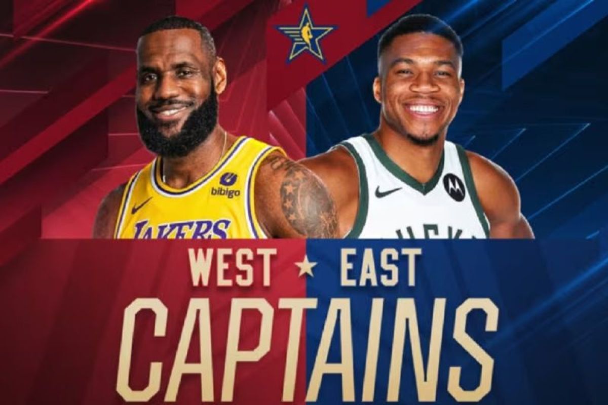 Pemain NBA All-Star 2024 diumumkan, LeBron dan Giannis kapten tim