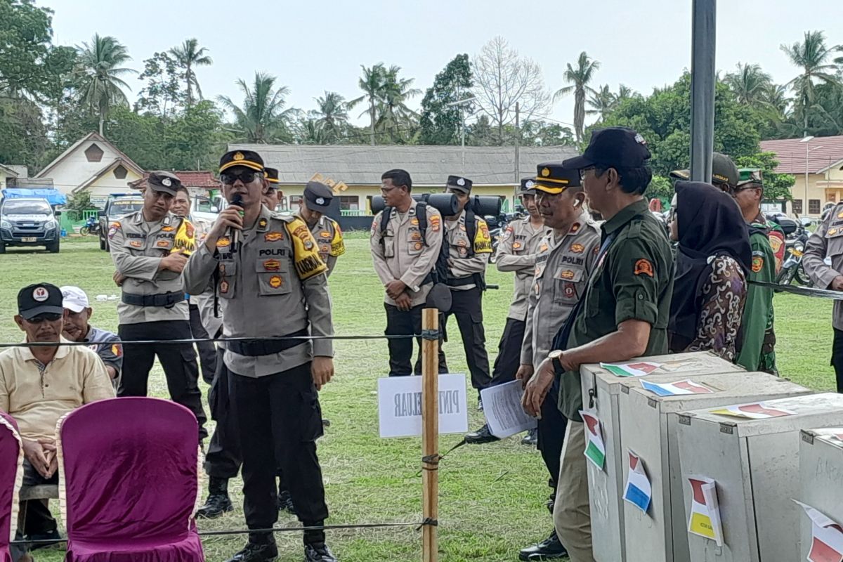 Polres Lampung Timur gelar simulasi pengamanan Pemilu 2024