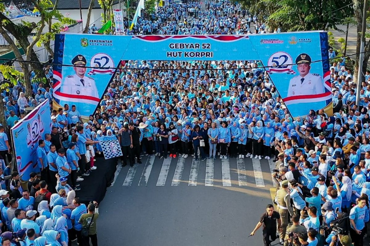 Wali Kota Medan sampaikan terima kasih Korpri 52 tahun membangun negeri