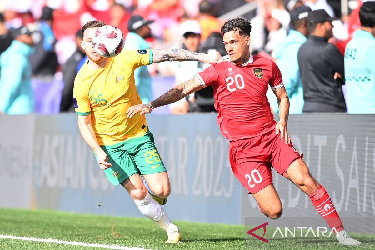 Piala Asia 2023  - Indonesia tertinggal 0-2 pada babak pertama