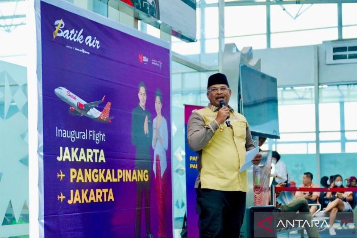 Batik Air kembali mengudara ke Babel, Pj Gubernur: sangat membantu masyarakat dalam penanganan inflasi