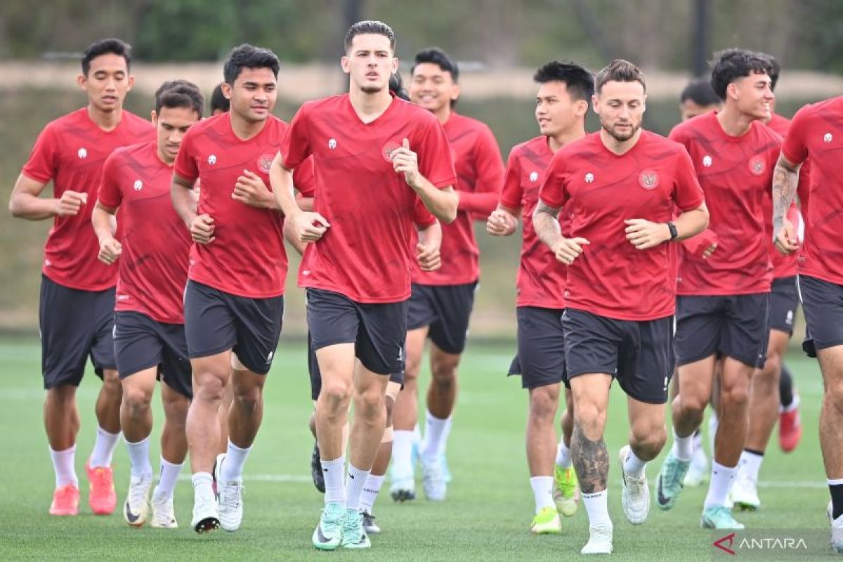 Pemain timnas Indonesia siap hadapi Australia, bermain lepas