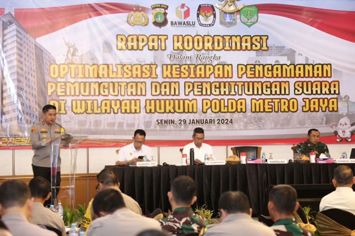 Polda Metro Jaya gelar rakor kesiapan pengamanan pemungutan suara