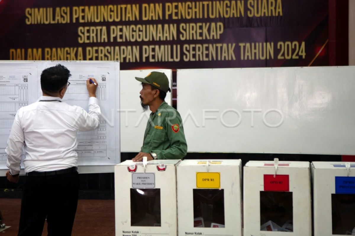 KPU Kota Blitar gelar simulasi pemungutan suara Pemilu