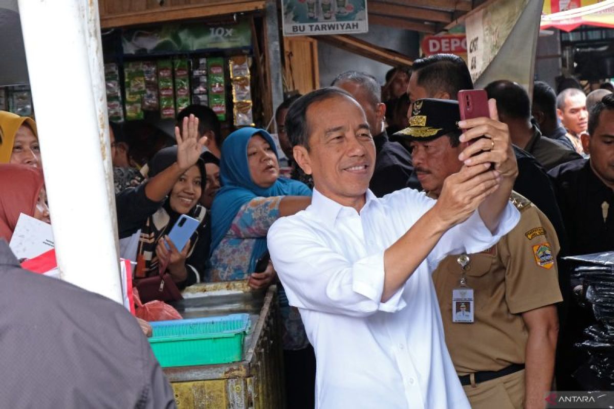Mayoritas warga puas atas kinerja Presiden Jokowi