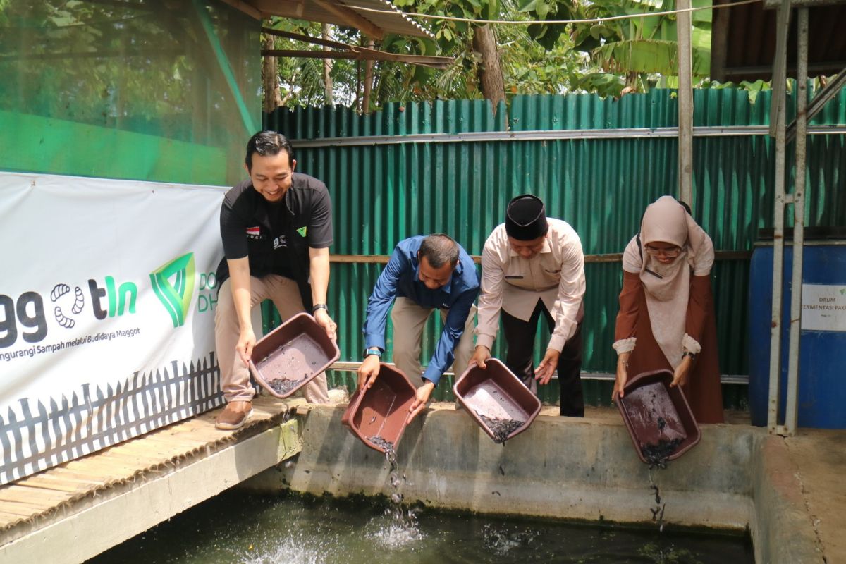 Dompet Dhuafa Lampung dan PT Bukit Asam Tbk lepaskan 10.000 bibit ikan lele