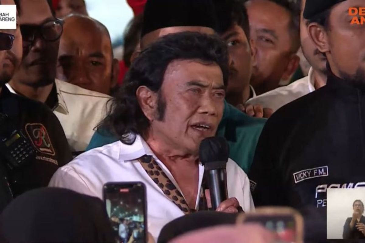 Rhoma Irama interupsi Anies, mendesak soal nasib seniman Indonesia