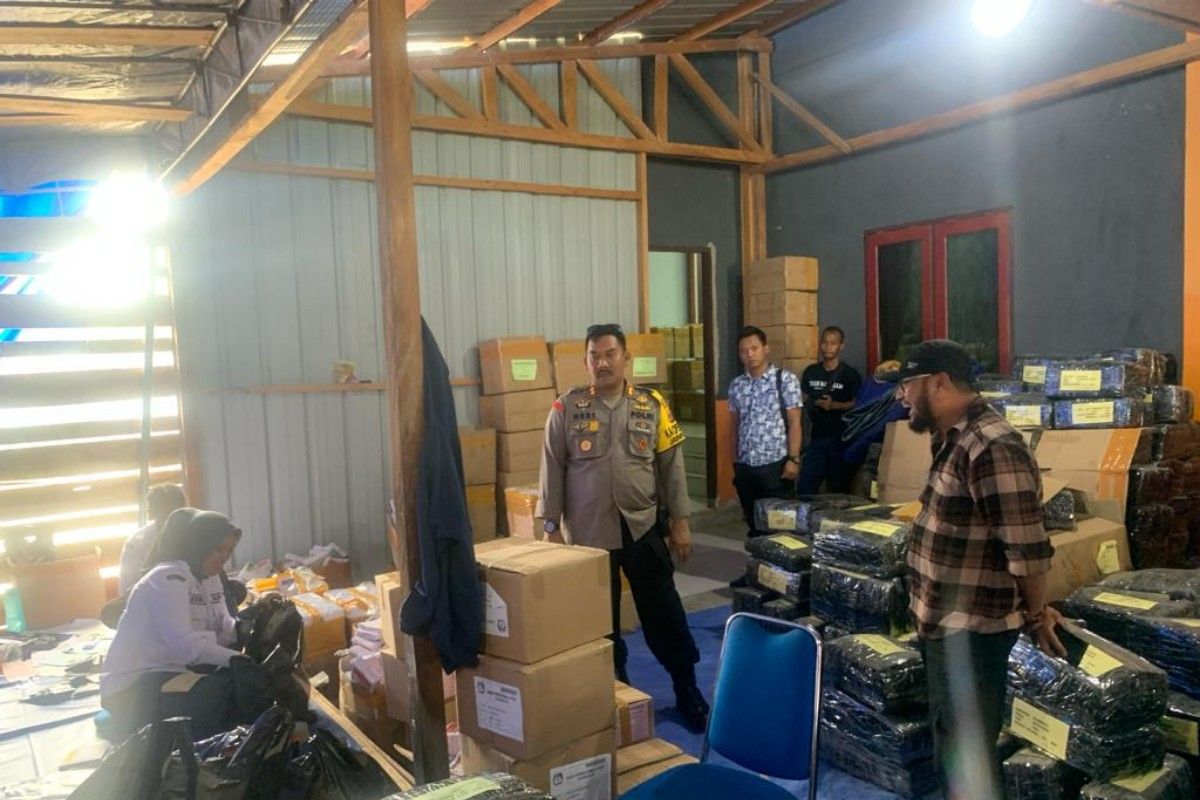 Kapolres Jayawijaya pastikan logistik surat suara pemilu aman
