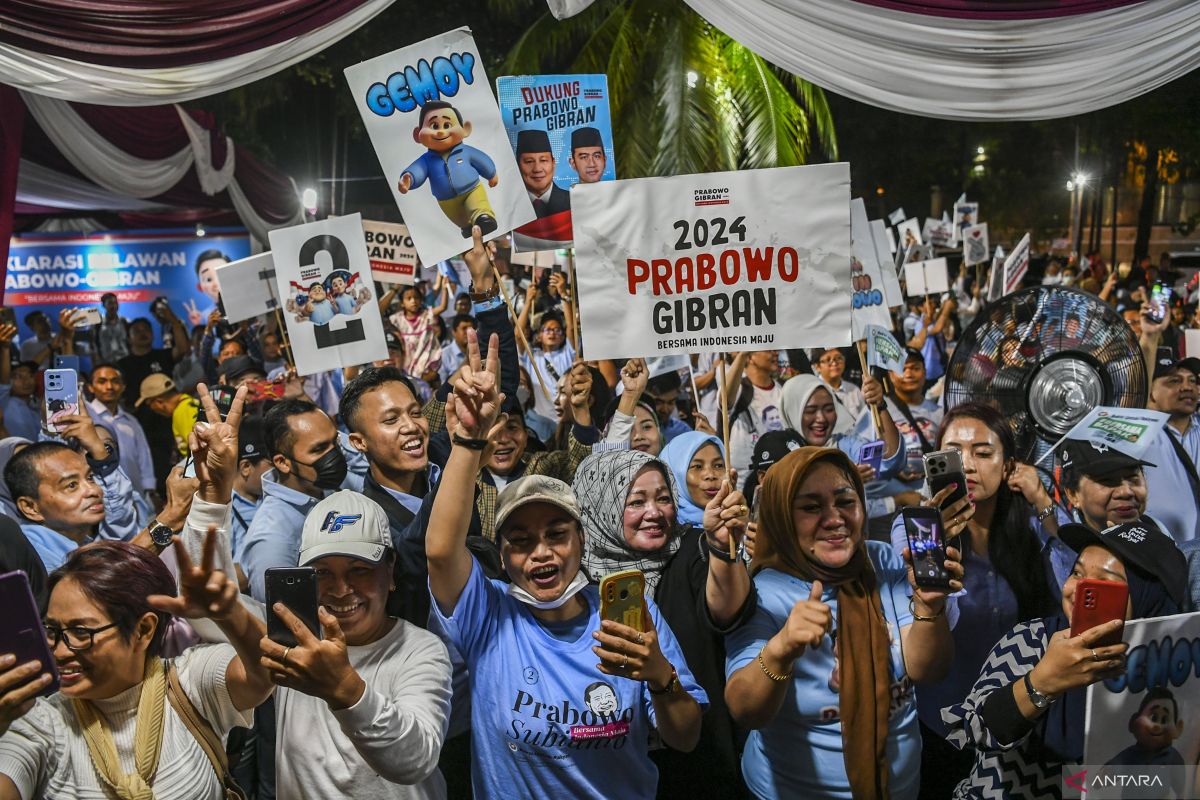 Hari ke-64 masa kampanye, Prabowo di Sumedang dan Gibran di Bandung