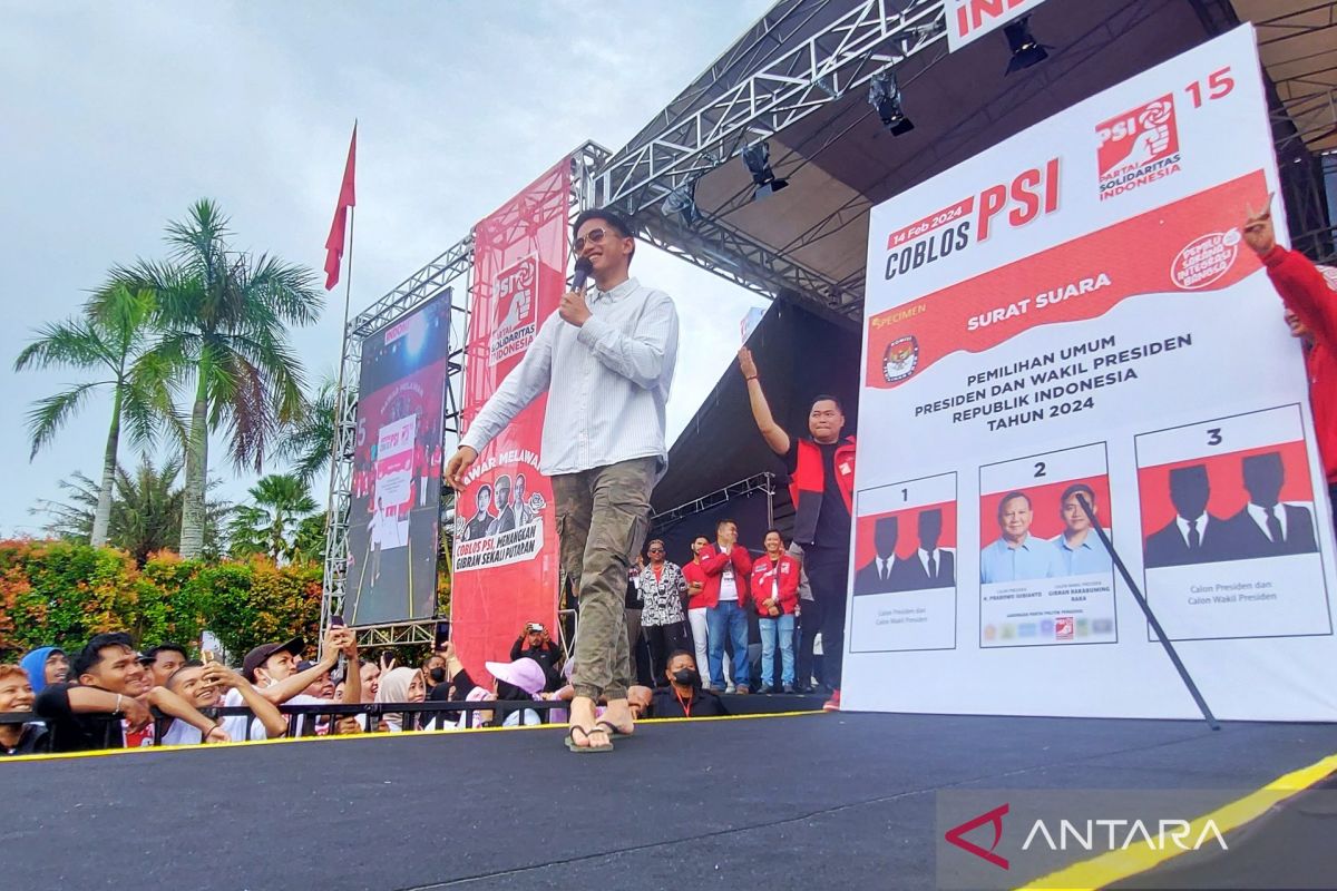 Kampanye di Pontianak, Kaesang Pangarep 