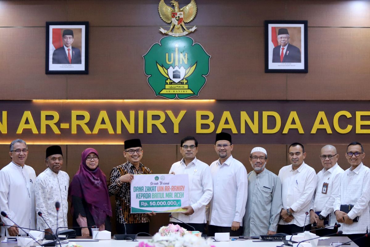 UIN Ar-Raniry serahkan zakat Rp50 Juta ke BMA