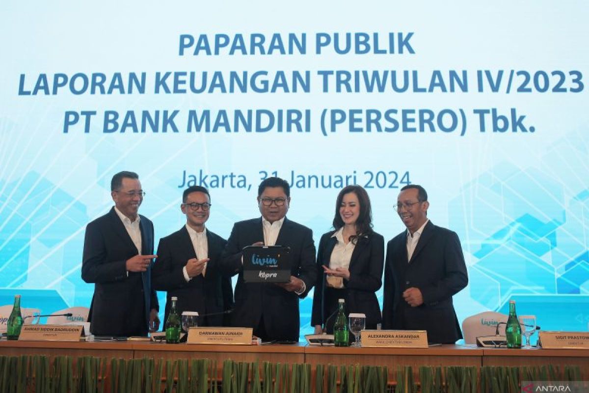 Portfolio kredit berkelanjutan Bank Mandiri pada 2023 Rp264 triliun