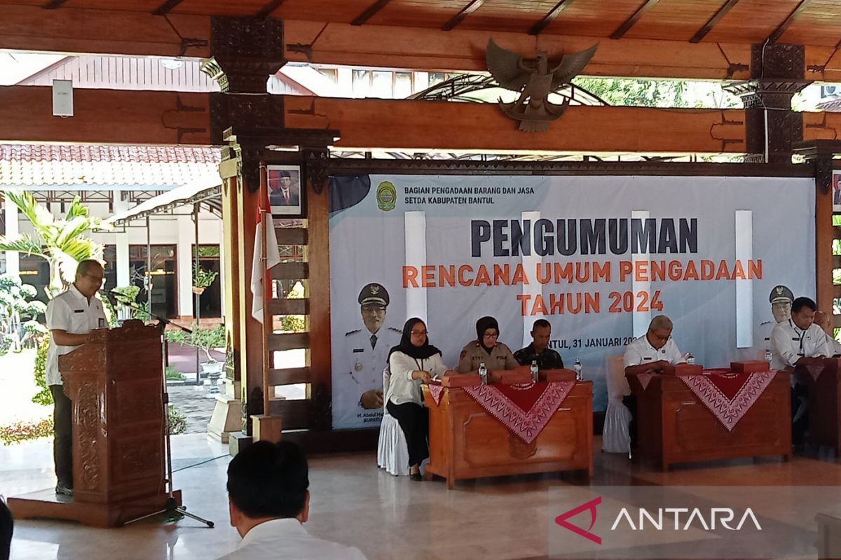 Bantul anggarkan Rp1,19 triliun untuk pengadaan barang dan jasa 2024