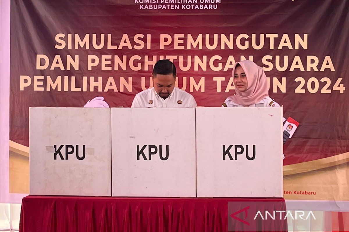 KPU Kotabaru simulasikan Pemilu 2024