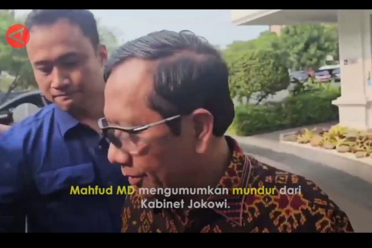 Mahfud MD nyatakan mundur dari Kabinet Jokowi