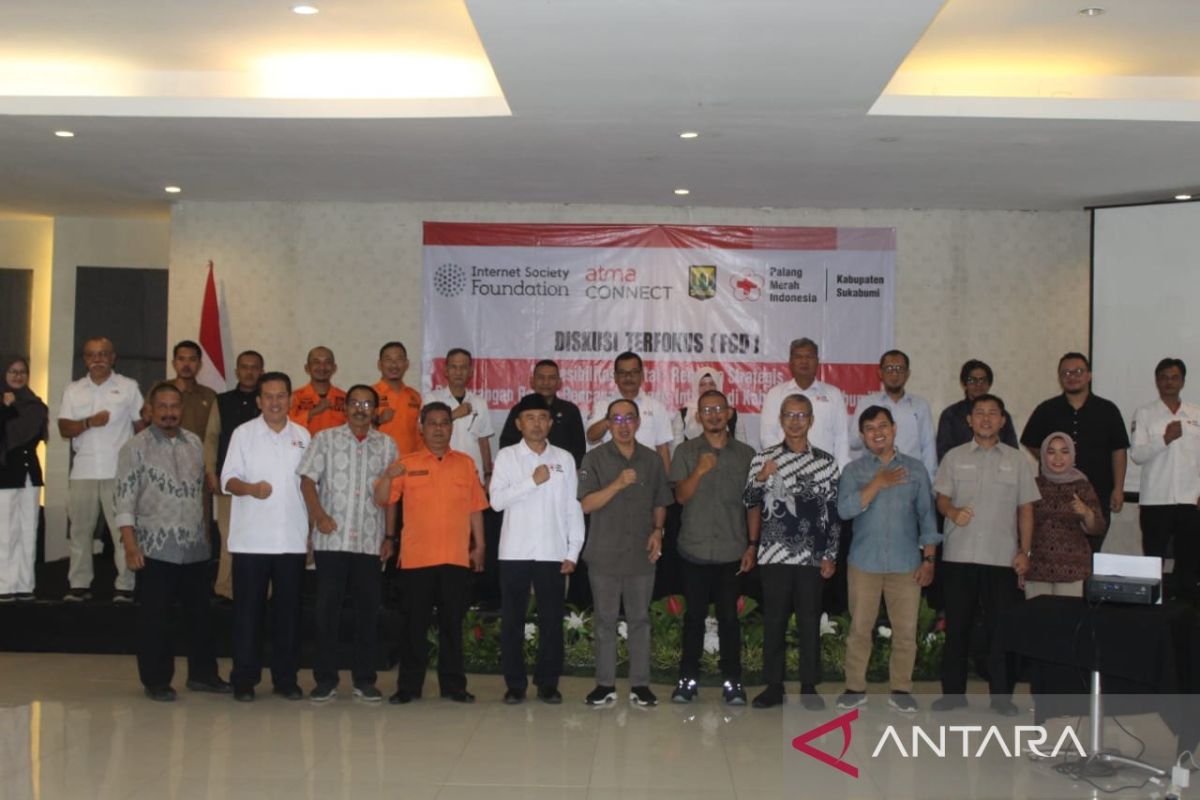 PMI Sukabumi jalin kerja sama Atma Connect bangun infrastruktur internet tahan bencana